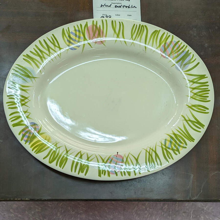 Easter Holiday 12" Oval Serving Platter by Tabletops Unlimited-1