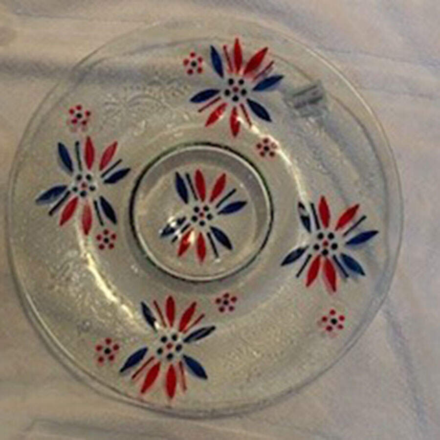 Patriotic 1-Piece Glassware Chip and Dip Set by Temp-Tations-1