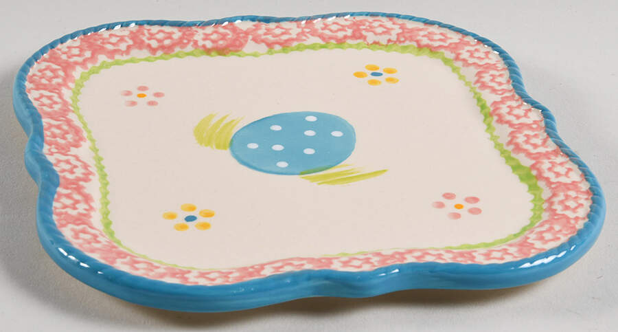 Egghunt 6" Square Lid-It (Trivet, Tray) by Temp-Tations-1