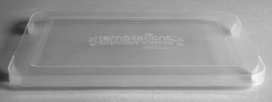 Carved Old World Blue Plastic Lid for 10" Rectangular Baker by Temp-Tations-1