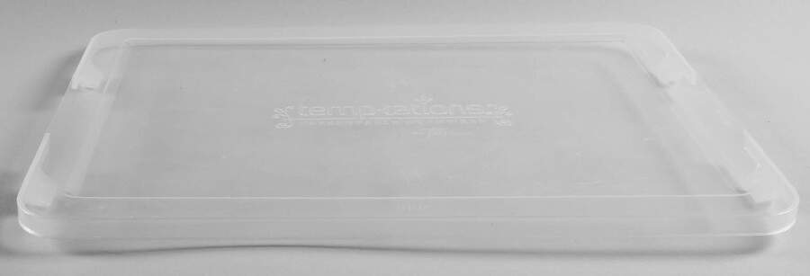 Carved Old World Cranberry Plastic Lid for 13" Rectangular Baker by Temp-Tations-1