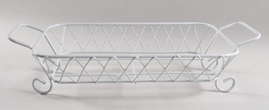 Floral Embroidery Metal Stand for 14" Rectangular Baker by Temp-Tations-1
