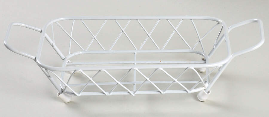 Floral Embroidery Metal Stand for 9" Rectangular Baker by Temp-Tations-1
