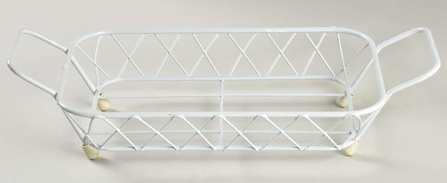 Floral Embroidery Metal Stand for 12" Rectangular Baker by Temp-Tations-1