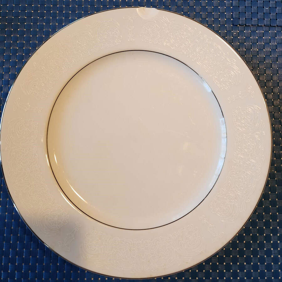 Platinum Lace Dinner Plate by Towne House-1