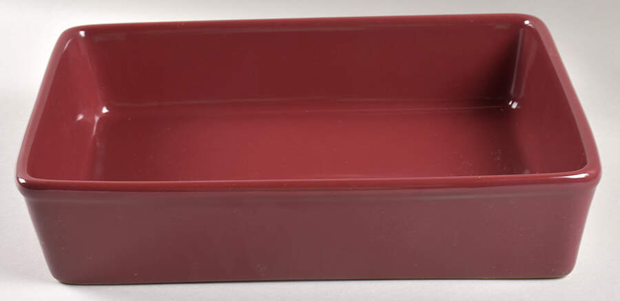 Cranberry-Plain 13"  Rectangular Baker by Temp-Tations-1