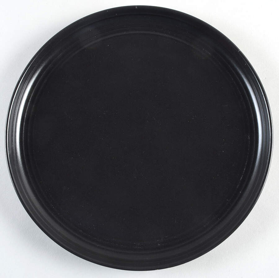 Double Line Black Dinner Plate by Ten Strawberry Street-1