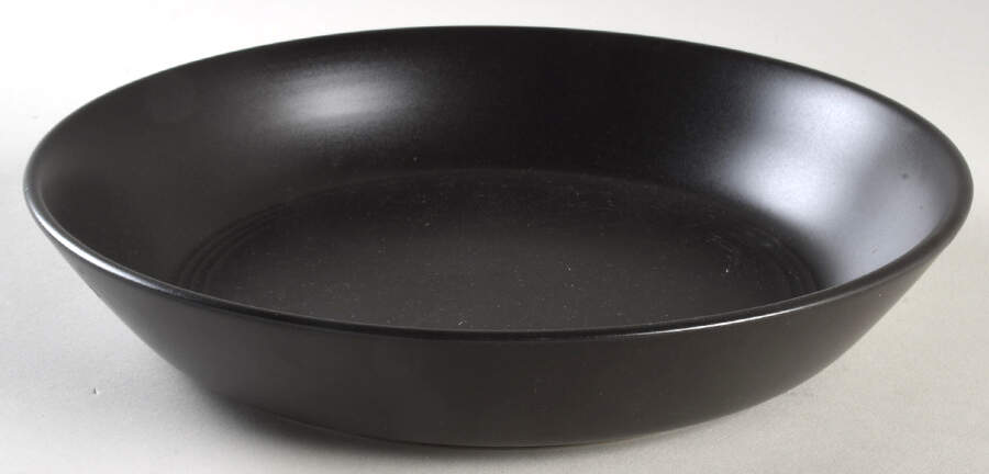 Double Line Black 9" Individual Pasta Bowl by Ten Strawberry Street-1