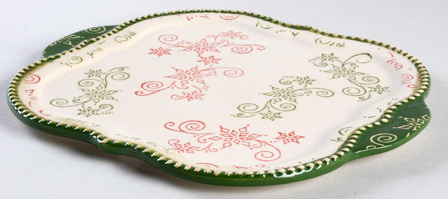 Floral Lace-Festive 9" Square Lid-It (Trivet, Tray, Lid) by Temp-Tations-1