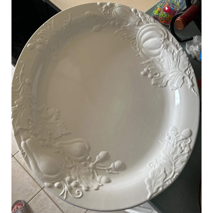Autumn 21" Oval Serving Platter by Tabletops Unlimited-1