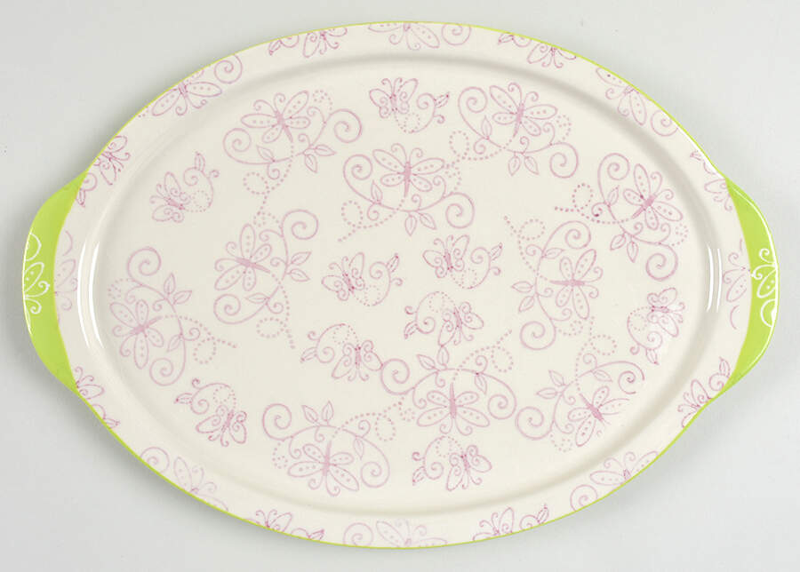 Floral Lace Spring Lid-It for 14" Oval Baker by Temp-Tations-1