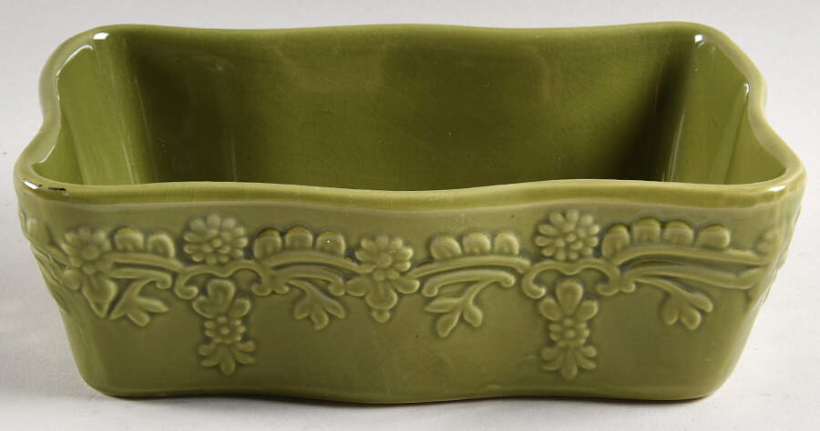 Country Lace Green 8" Rectangular Baker by Temp-Tations-1