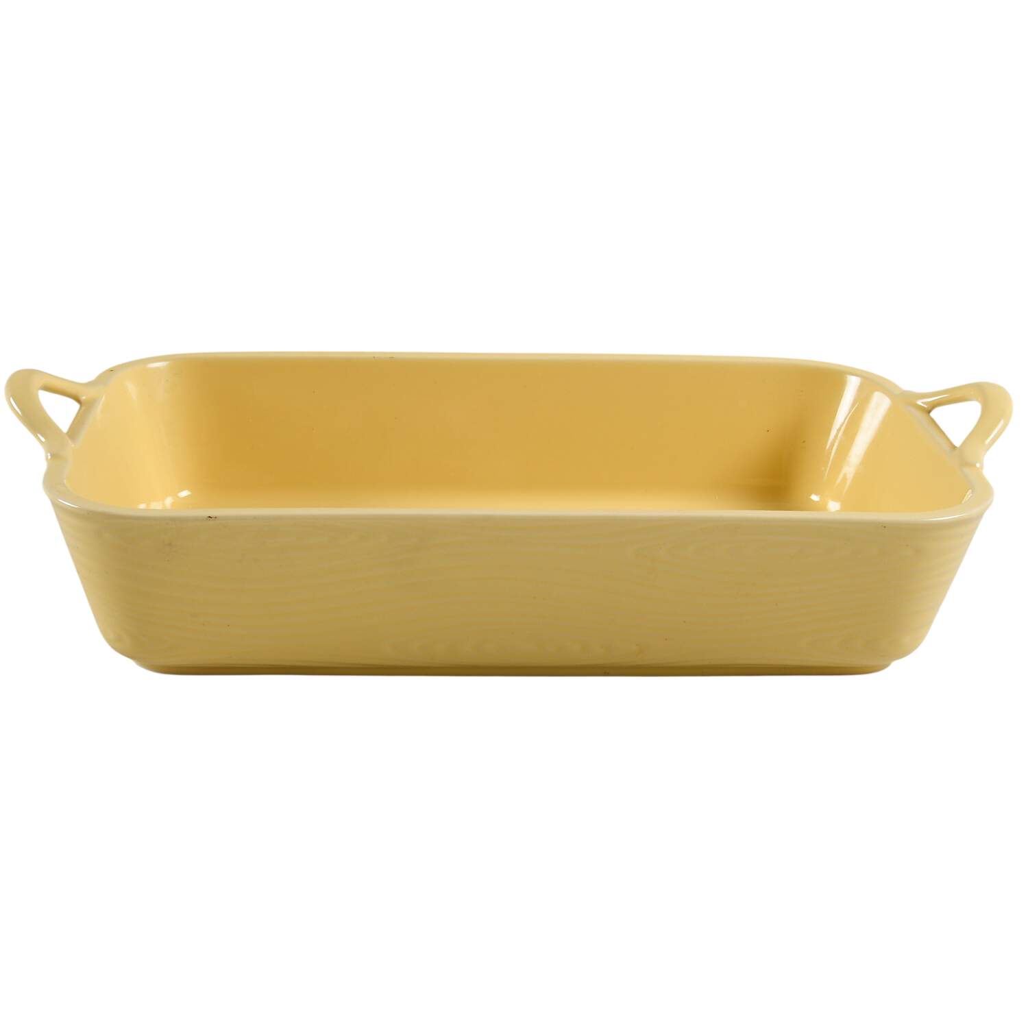 Woodland Buttercream 13" Rectangular Handled Baker by Temp-Tations-1
