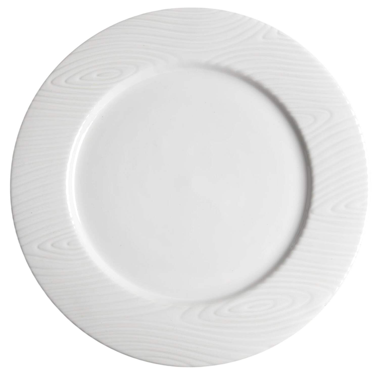 Woodland White Dinner Plate by Temp-Tations-1