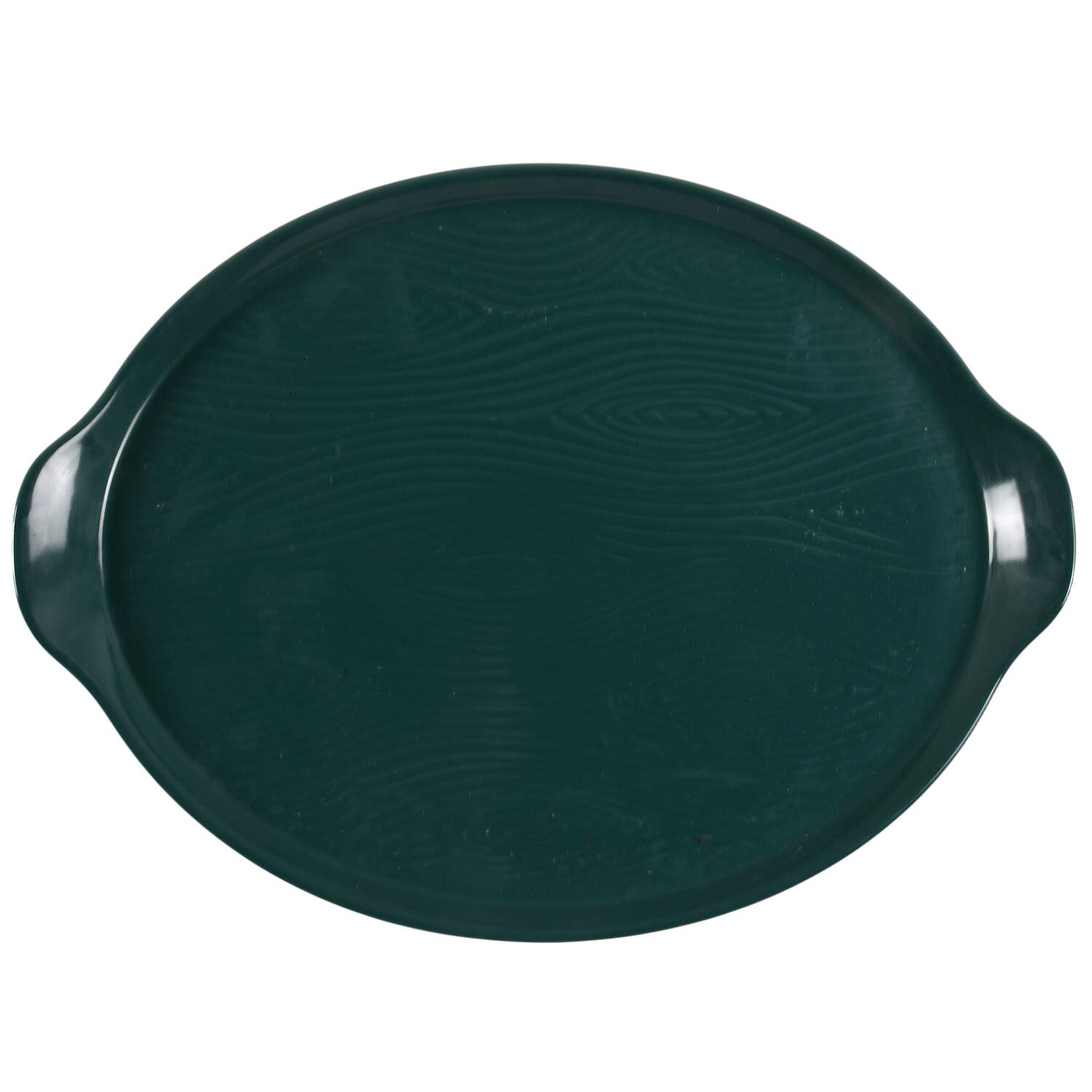 Woodland Emerald Green 16" Oval Tab Handled Serving Platter by Temp-Tations-1
