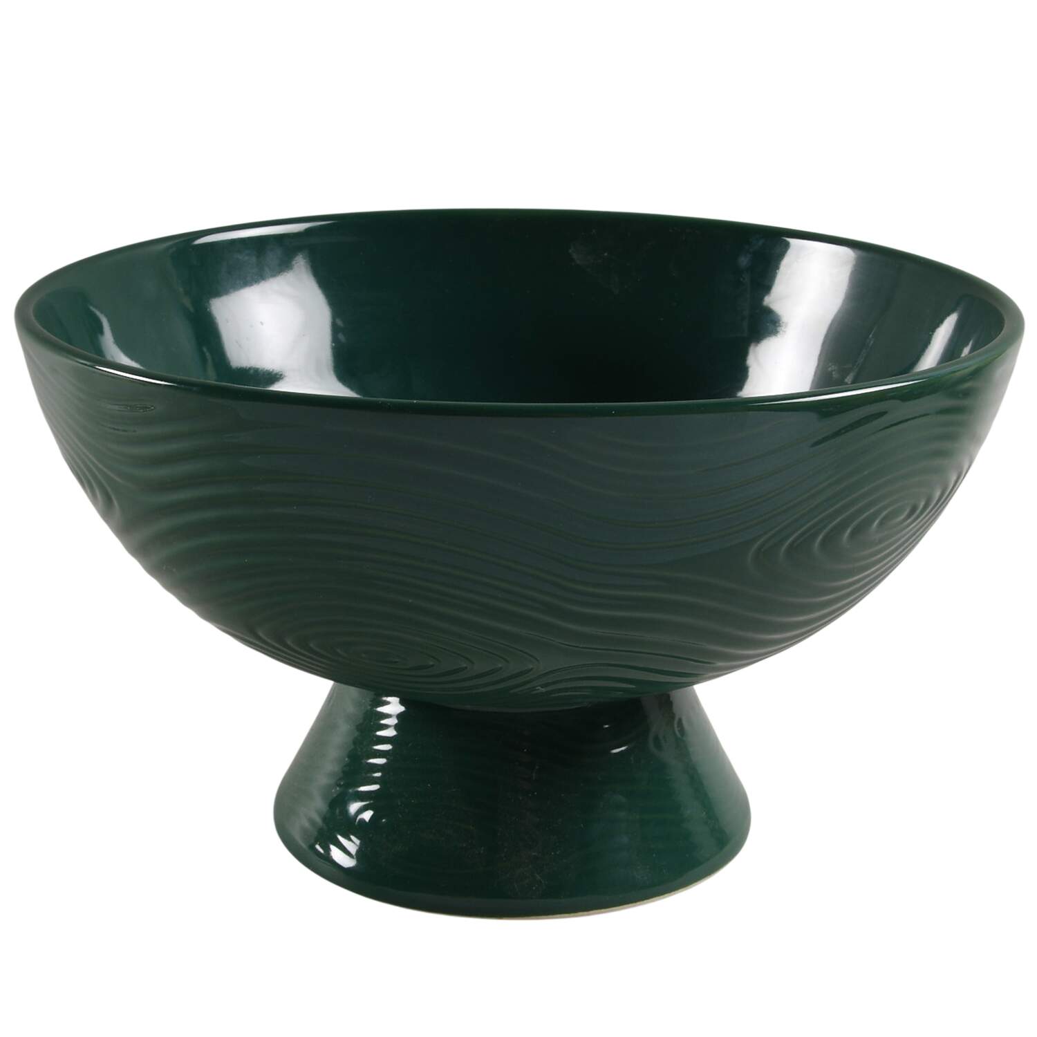 Woodland Emerald Green 10" Pedestal Bowl by Temp-Tations-1
