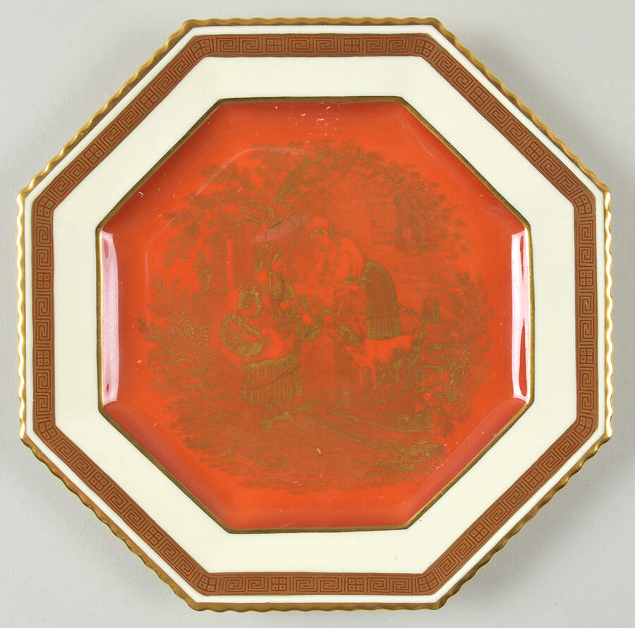 R9091 Octagonal Salad Plate by Tiffany-1