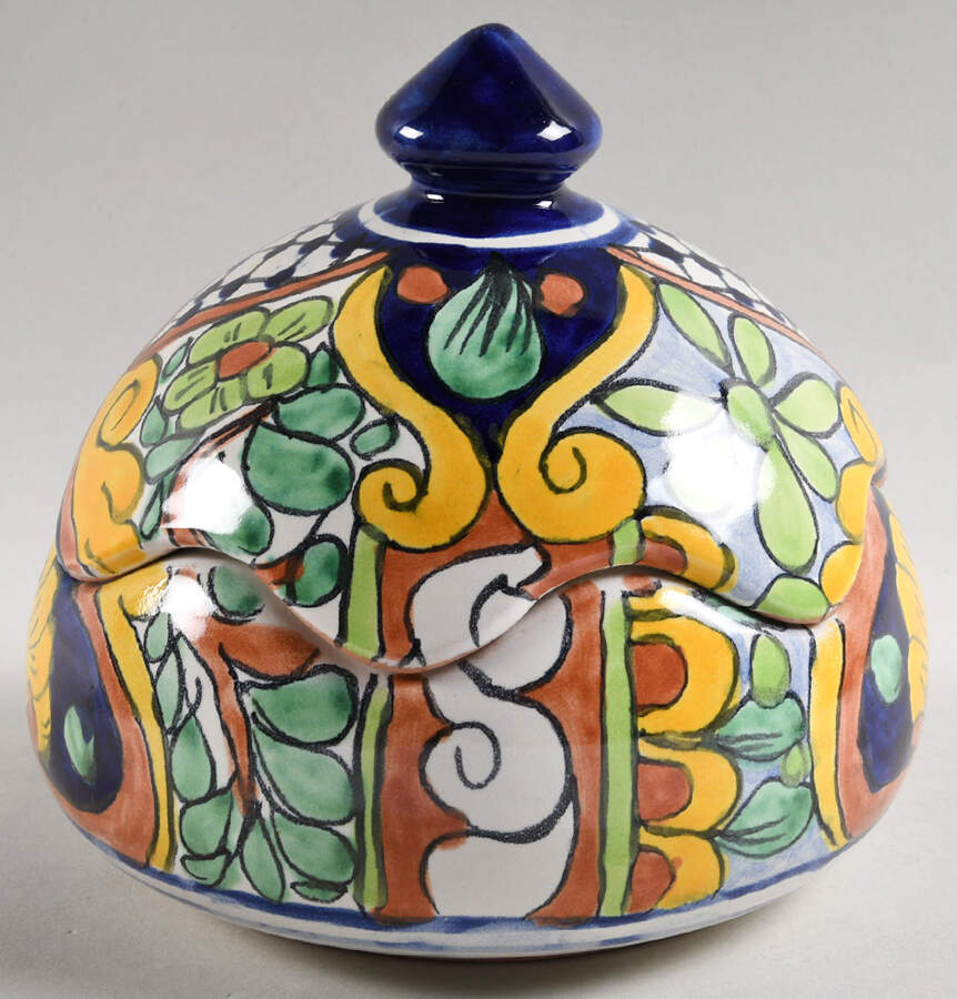 TAV9 Cookie Jar & Lid by Talavera-1