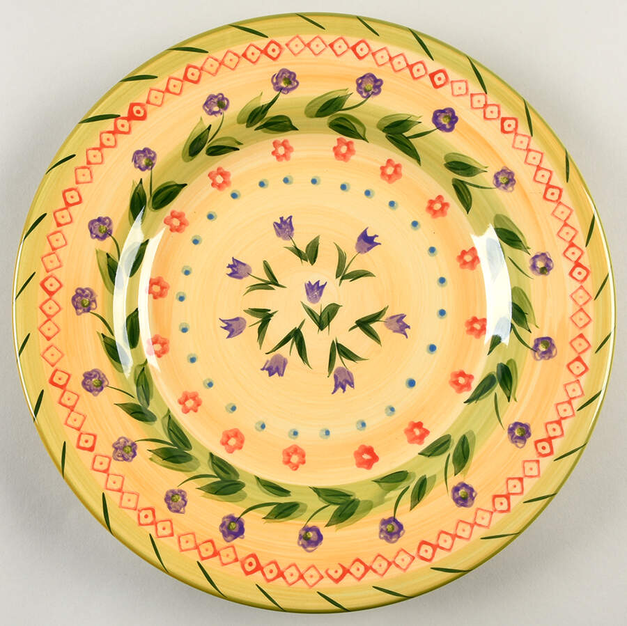La Fleur Dinner Plate by Tabletops Unlimited-1