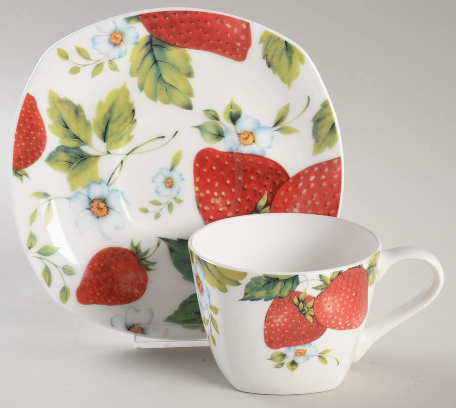 CX897 Flat Cup & Saucer Set by China (Made in China)-1