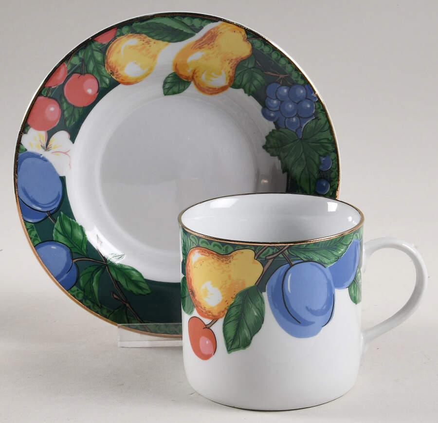 Parfait Footed Cup & Saucer Set by Tienshan-1