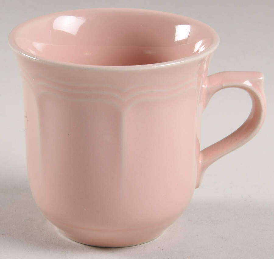 French Country Peach Flat Cup by Ten Strawberry Street-1