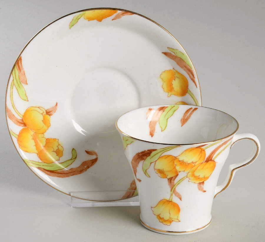 6087 Flat Cup & Saucer Set by Taylor & Kent-1