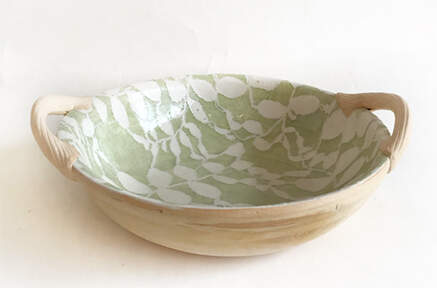 Citrus 9" Round Handled Vegetable Bowl by Terrafirma-1