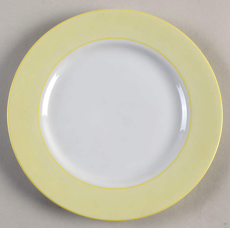 Due Pale Yellow Salad Plate by Taitu-1