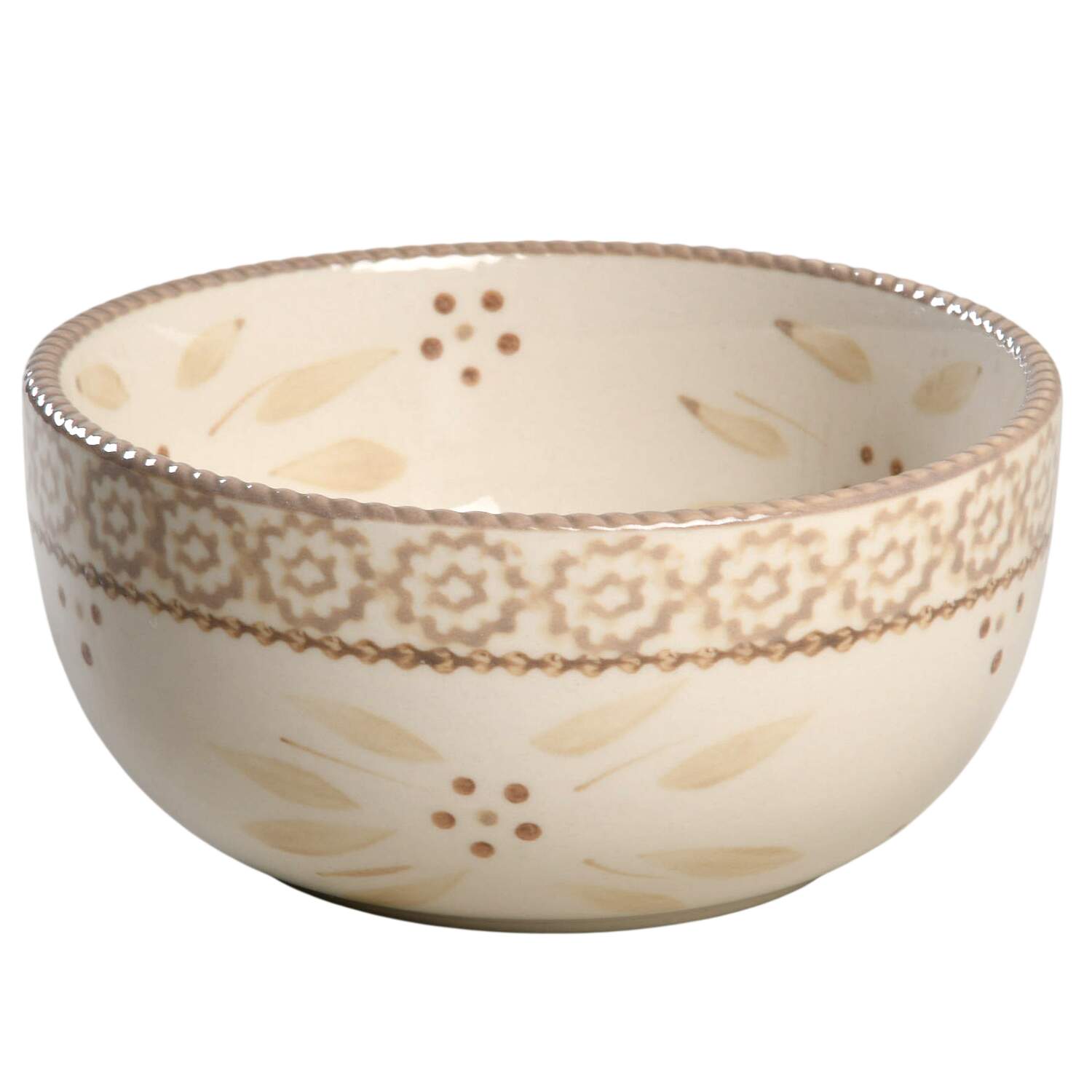 Old World Taupe Soup/Cereal Bowl by Temp-Tations-1