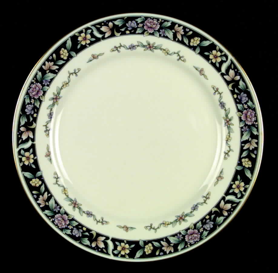 Ebony Bouquet Dinner Plate by United Surgical Steel-1