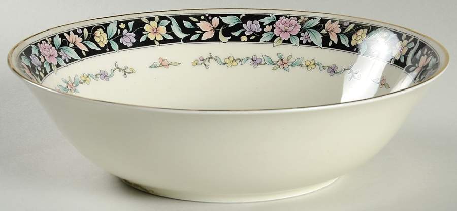 Ebony Bouquet 9" Round Vegetable Bowl by United Surgical Steel-1