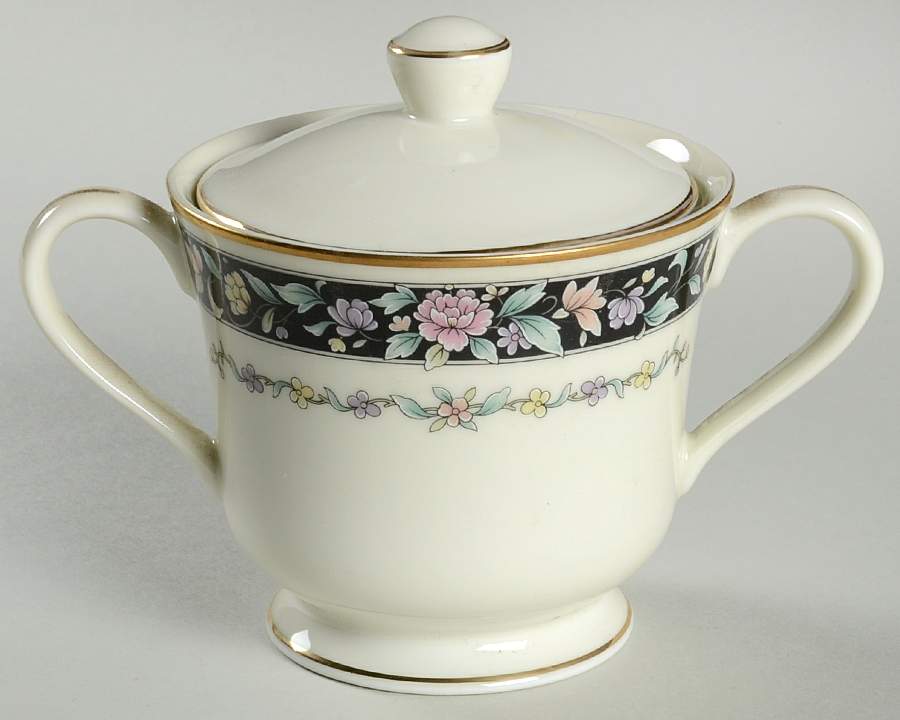 Ebony Bouquet Sugar Bowl & Lid by United Surgical Steel-1