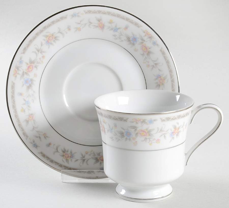 Laura Footed Cup & Saucer Set by United Surgical Steel-1