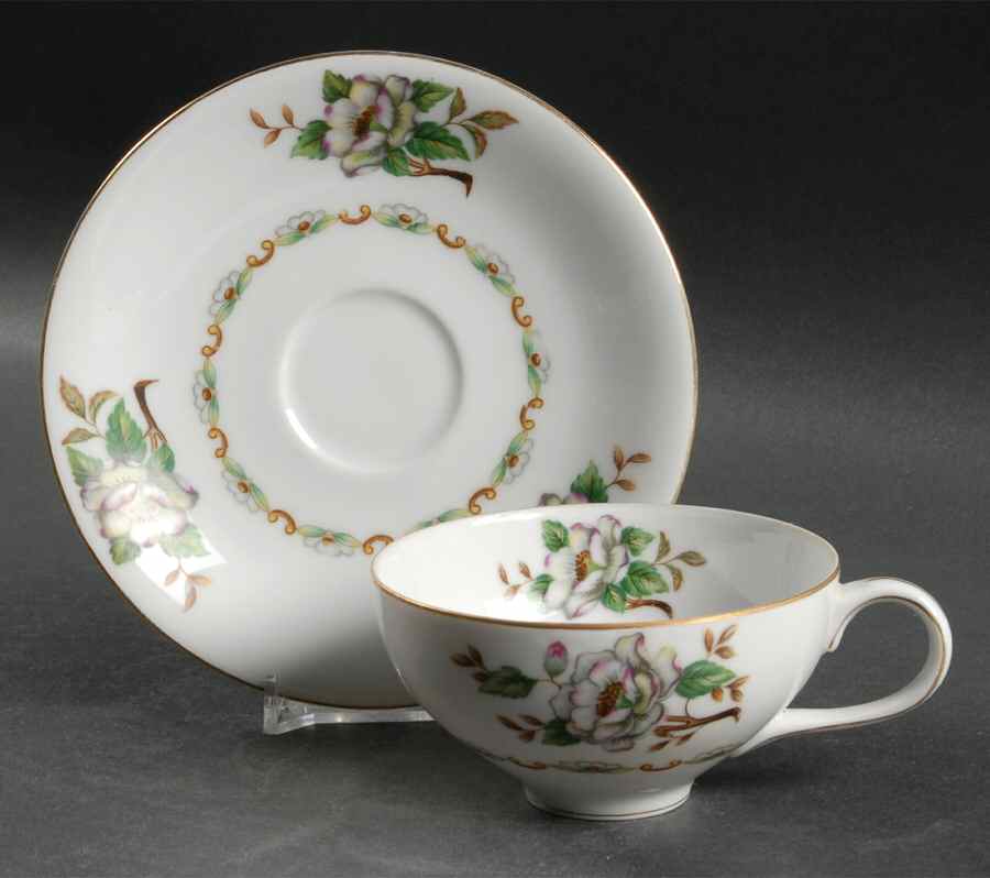 Coronado Flat Cup & Saucer Set by Ucagco-1