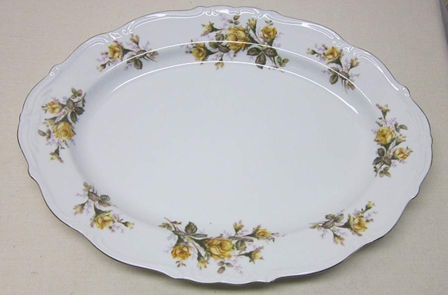 Cotillion 14" Oval Serving Platter by Ucagco-1