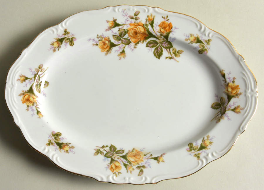 Cotillion 12" Oval Serving Platter by Ucagco-1