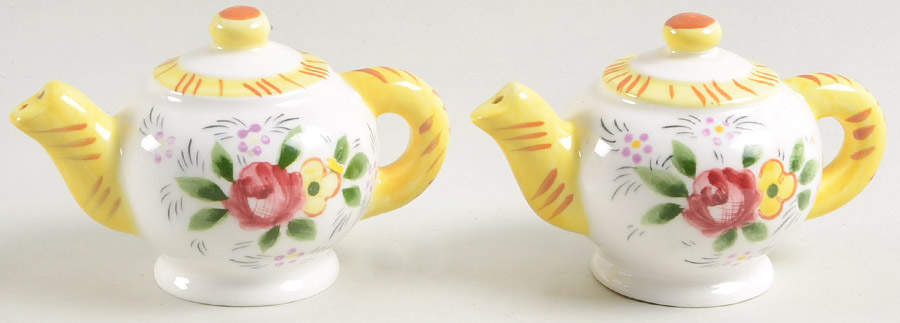 Early Provincial Individual Figural Salt & Pepper Set by Ucagco-1