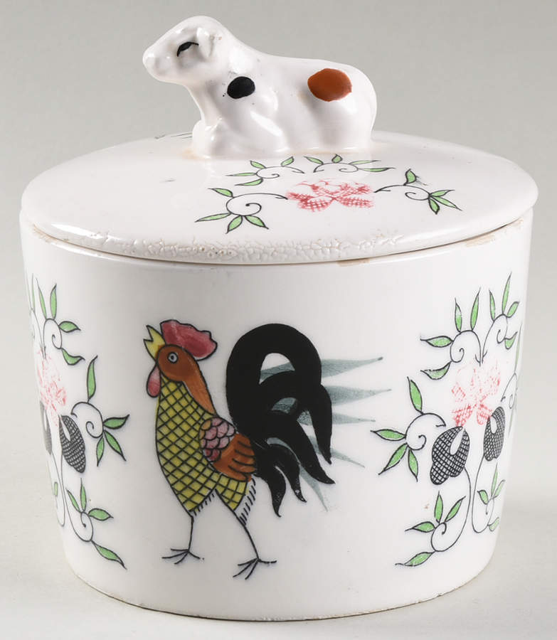 Early Provincial Drip Jar & Lid (No Strainer) by Ucagco-1