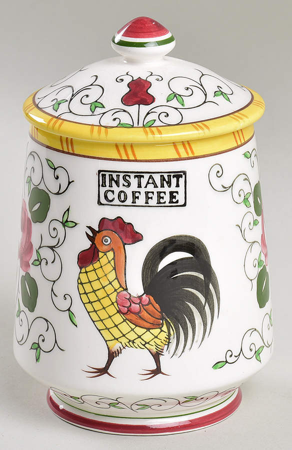 Early Provincial Instant Coffee Canister by Ucagco-1