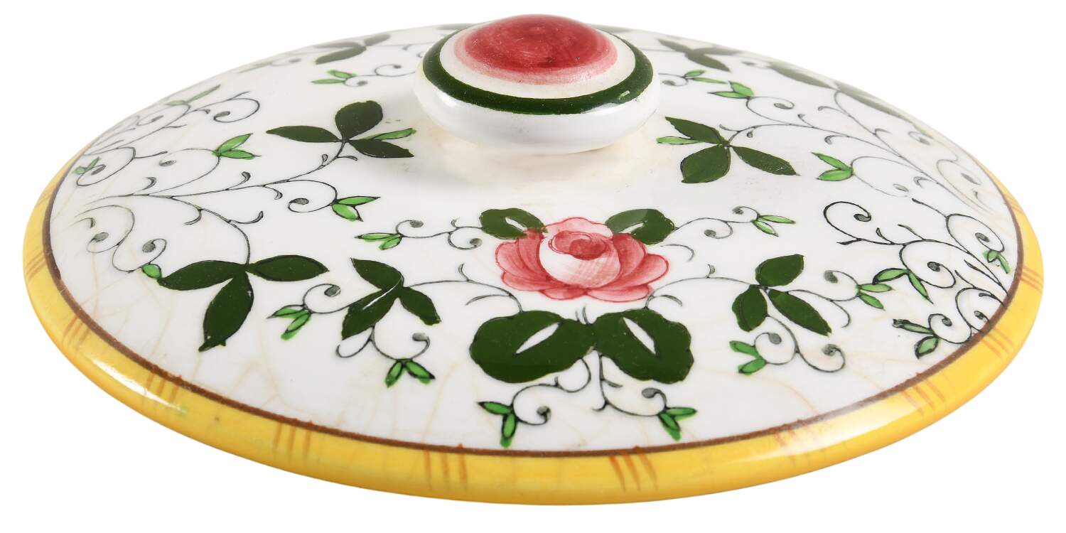 Early Provincial Lid for Biscuit Barrel by Ucagco-1