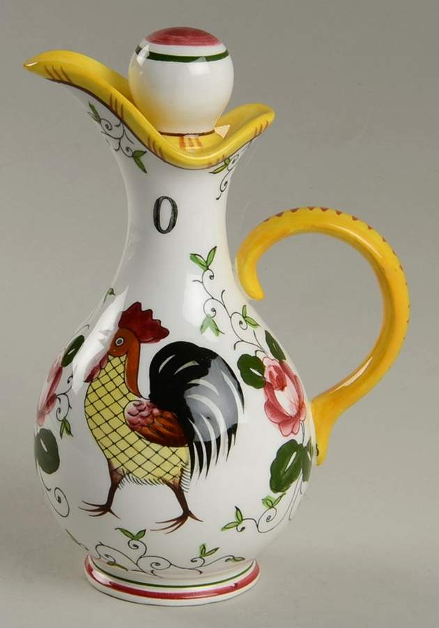Early Provincial Oil Cruet with Stopper by Ucagco-1