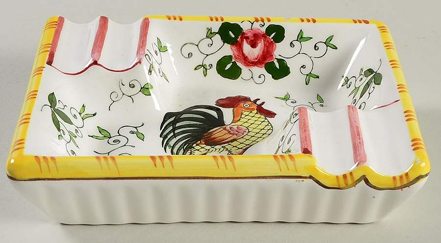 Early Provincial 5" Rectangular Ashtray by Ucagco-1