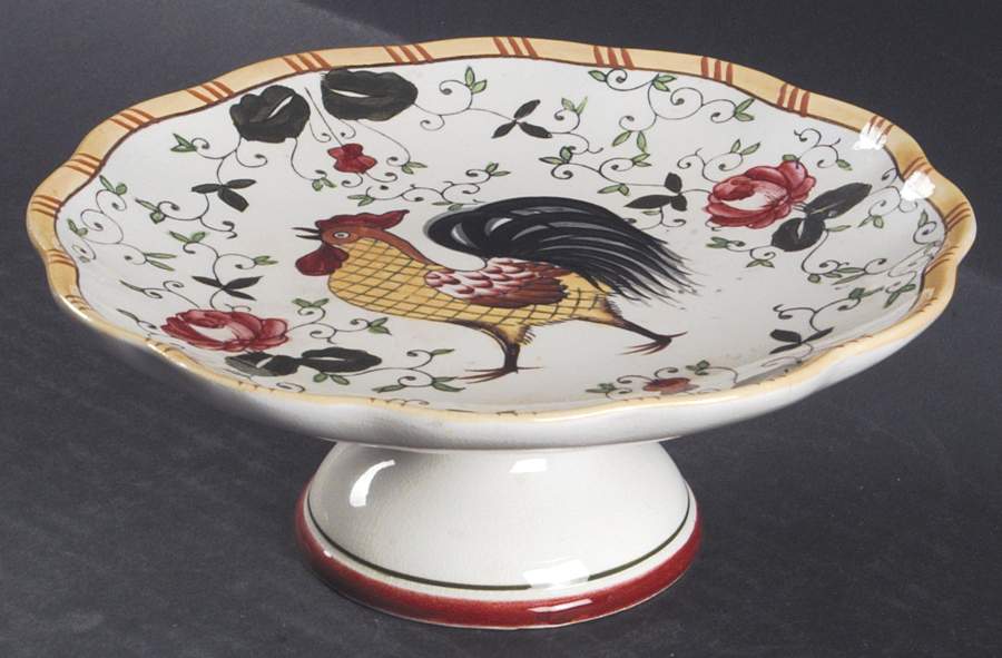 Early Provincial Round Compote (Height X Width) by Ucagco-1