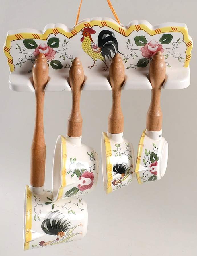 Early Provincial Measuring Cup Set & Rack by Ucagco-1