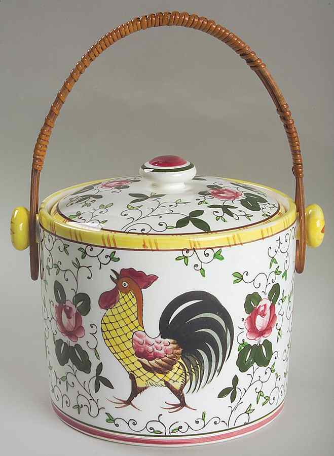Early Provincial Biscuit Barrel & Lid by Ucagco-1