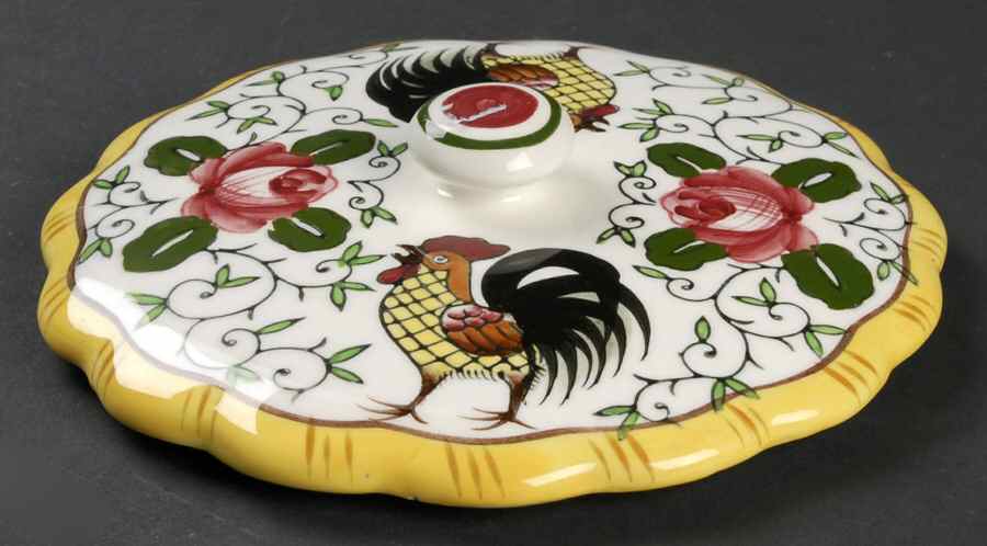 Early Provincial Lazy Susan, Center, Lid Only by Ucagco-1