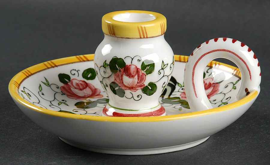 Early Provincial Handled Candleholder by Ucagco-1