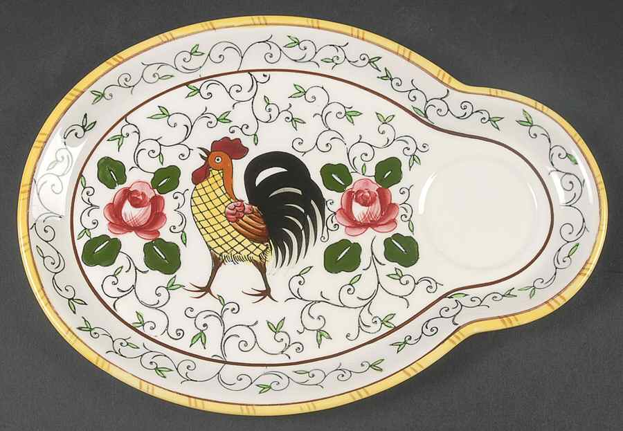 Early Provincial Snack Plate by Ucagco-1