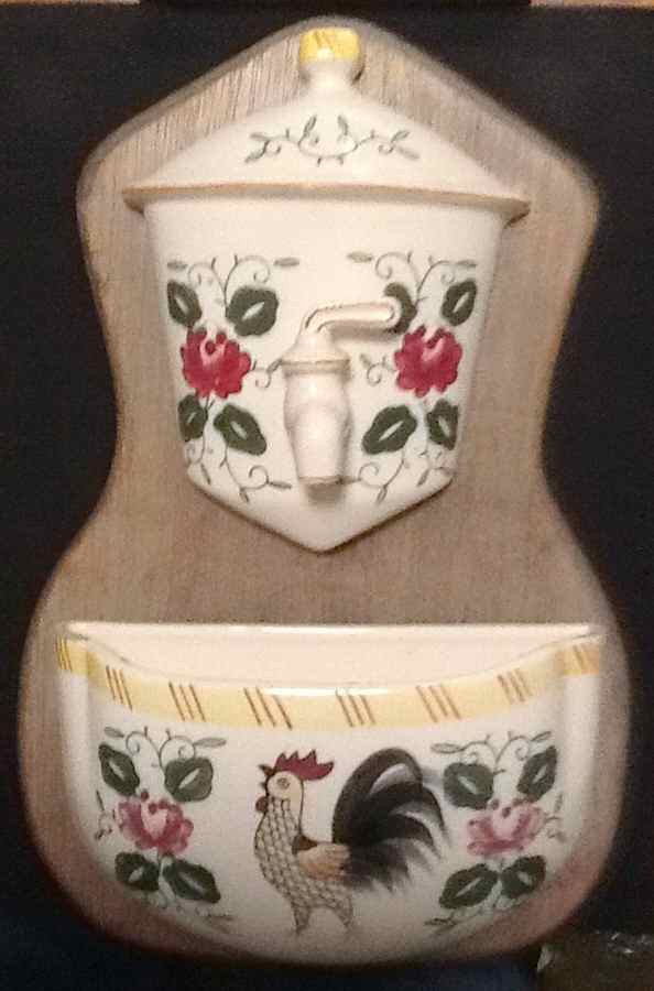Early Provincial Lavabo & Wood Wall Mount by Ucagco-1